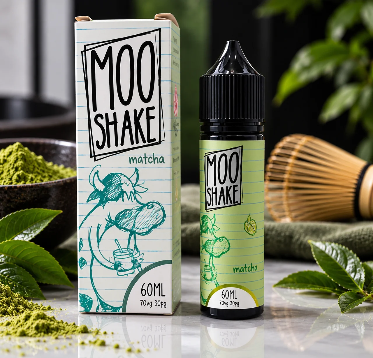 Moo Shake E-Liquids Matcha